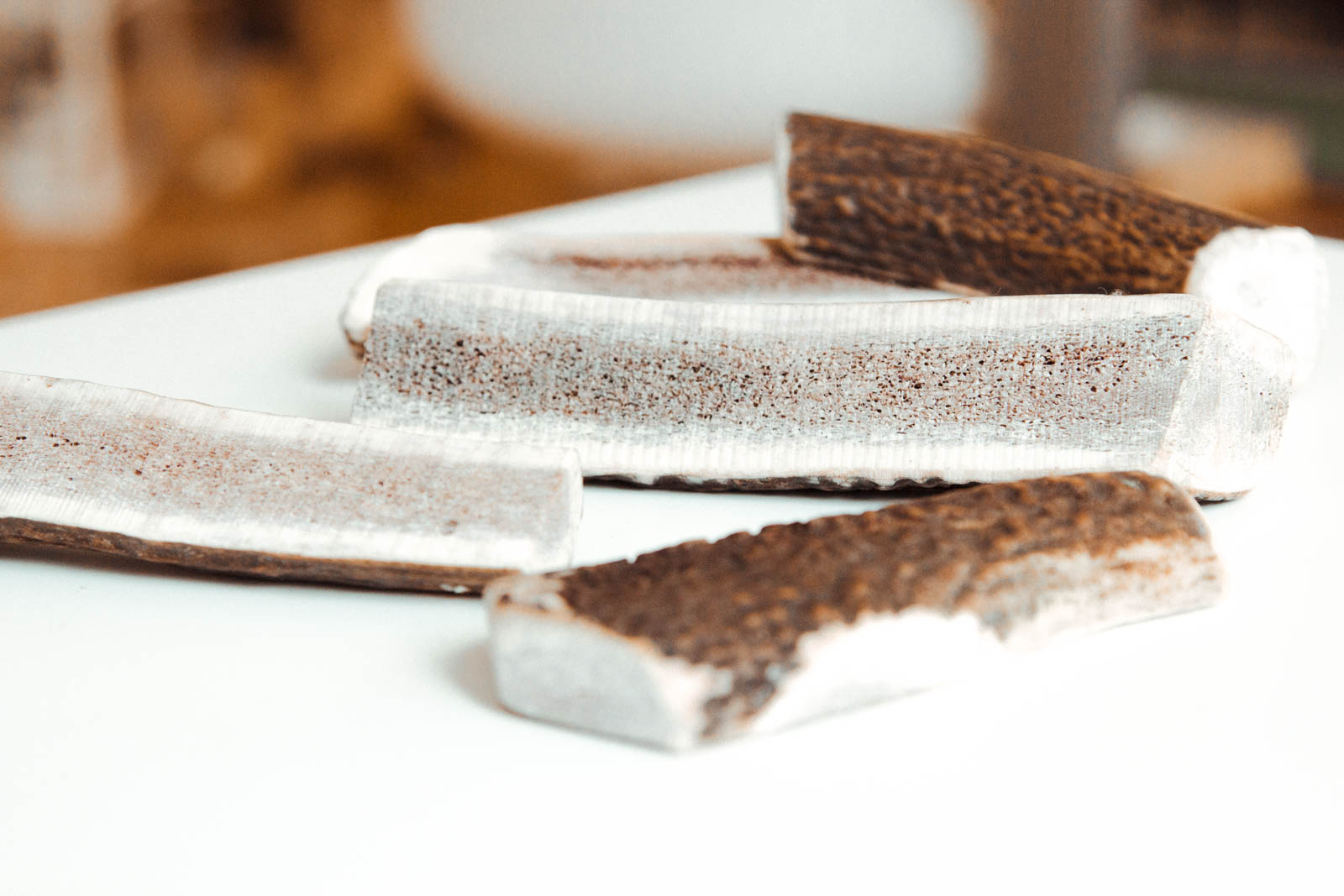 Hirschgeweih Kausnack halbiert 3